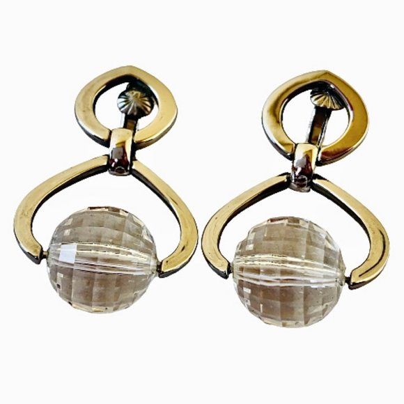 Vendome Earrings Ice Picks Swarovski Crystal Vtg - Picture 7 of 11